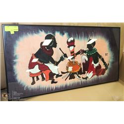 FRAMED AFRICAN 31" X16" PICTURE