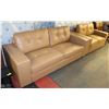 Image 1 : NEW COLOGNE NEUTRAL LEATHERETTE SOFA & LOVESEAT