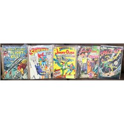 LOT OF 5 ASST 10CENT & 12 CENT COLLECTORS COMICS