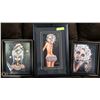 Image 1 : LOT OF 3 ANGELINA WRONA FRAMED PRINTS