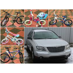 FEATURED BIKES AND A 2005 CHRYSLER PACIFICA