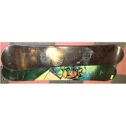 PAIR OF USED SNOWBOARDS NO BINDINGS