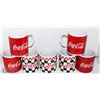Image 1 : SEVEN COCA-COLA COFFEE CUPS