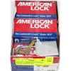 Image 1 : BOX OF 6 AMERICAN LOCK PAD LOCKS -6 LOCKS ALL