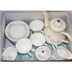 ESTATE BOX OF ENGLISH WEDGEWOOD BONE CHINA TEA FOR