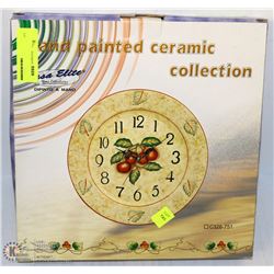 HANDPAINTED CERAMIC CLOCK