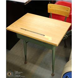 ANTIQUE SCHOOL DESK