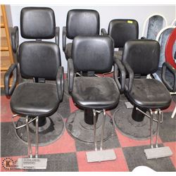 6 ORBIT HAIR CUTTER CHAIRS
