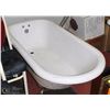 Image 1 : CHROME FOOT FIBERGLASS SOAKER TUB