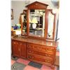 Image 1 : CHERRYWOOD DRESSER WITH MIRROR