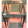 Image 1 : METAL AND GLASS END TABLE