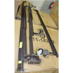 SET OF ADJUSTABLE SINGLE/QUEEN BEDRAILS
