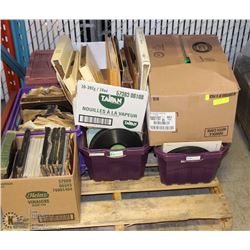 PALLET W/ 6 BOXES OF 78 RPMS & 2 BOXES OF 45 RPMS