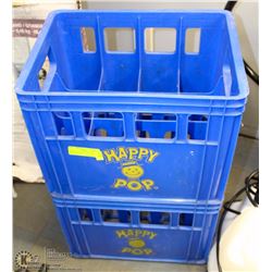 PAIR OF VINTAGE HAPPY POP BOTTLE CRATES