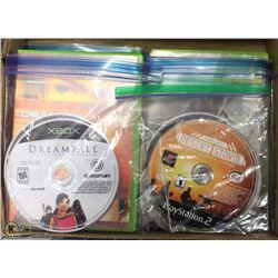 FLAT OF XBOX AND PLAYSTATION GAMES