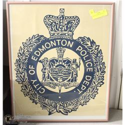 VINTAGE FRAMED CREST PRINT