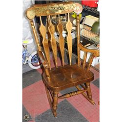 WOODEN ROCKING CHAIR