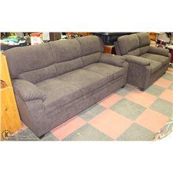 NEW GREY FABRIC 83" SOFA WITH 61" LOVE SEAT