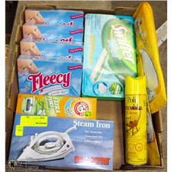 STEAM IRON , LAUNDRY PRODUCTS AND MORE