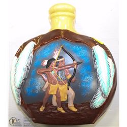 NATIVE DECORATIVE DECANTER W/LID -