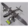 Image 1 : CAST ALUMINUM AIRPLANE SCULPTURE DESK MODEL