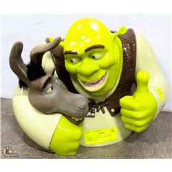 TALKING SHREK AND DONKEY COOKIE JAR