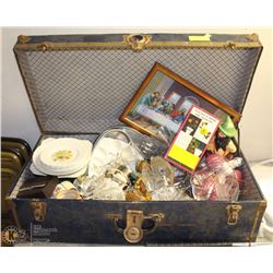 STEAMER TRUCK FULL OF ASSORTED VINTAGE ITEMS,