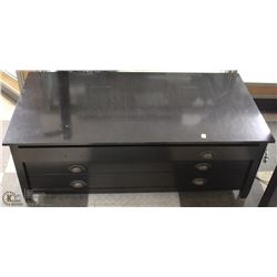 BLACK 3 DRAWER COFFEE TABLE