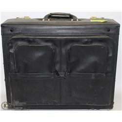 ROLL-AWAY LEATHER LEGAL BRIEF CASE/TOTE