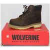 Image 1 : WOLVERINE SIZE 8 MENS STEEL TOE WORK BOOTS
