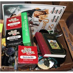 BOX OF WIZARD OF OZ COLLECTIBLES