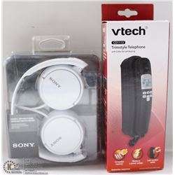 SONY STEREO HEADPHONES AND V-TECH TRIM STYLE