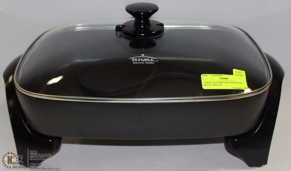 LARGE ELECTRIC RECTANGULAR RIVAL SKILLET