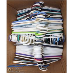 BOX W/OVER 120 PLASTIC HANGERS