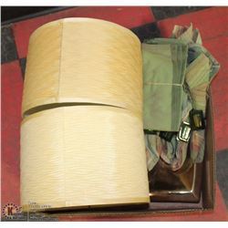 SHOWHOME LAMPSHADES, NAPKINS WITH GLASS NAPKIN