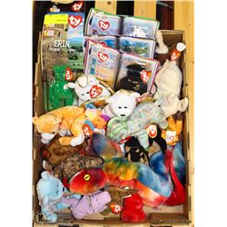 LARGE FLAT OF ASSORTED TY COLLECTIBLES