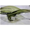 Image 1 : GREEN ART GLASS DISH