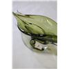 Image 3 : GREEN ART GLASS DISH