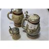 Image 1 : THREE BEER STEINS