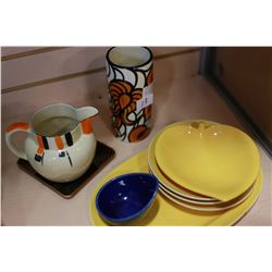 LOT OF DANISH CONFETTI AND OTHER DESIGNER POTTERY