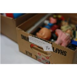 LOT OF VINTAGE DOLLS AND COLLECTIBLE TOYS