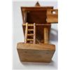 Image 2 : WOOD CARVED BIRD HOUSE