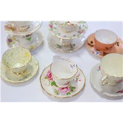 LOT OF TEACUPS AND SAUCERS