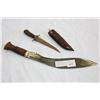 Image 1 : TWO DECORATIVE LARGE KNIVES ONE HAS SHEATH