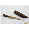 Image 2 : TWO DECORATIVE LARGE KNIVES ONE HAS SHEATH