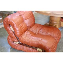 PAIR OF UNIQUE LEATHER CHAIRS