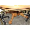 Image 2 : ROUND OAK PEDESTLE DINING TABLE