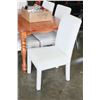Image 1 : SET OF SIX UPOLSTERED MODERN DINING CHAIRS
