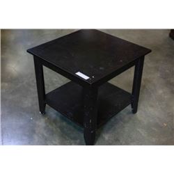 BLACK 2-TIER ENDTABLE