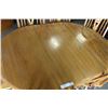 Image 2 : PAWFOOT OAK TABLE WITH LEAF AND 6 CHAIRS